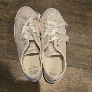 Keds Glitter Sneakers - White And Silver